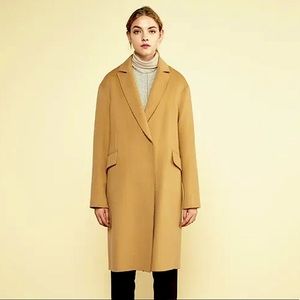 NWT OS Korean Camel Coat, 90% Wool